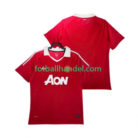 Herre Fotballdrakter Manchester United 2010 2011 Hjemme Retro Kortermet